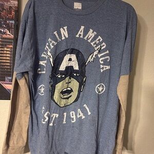 Captain America Long Sleeve Shirt